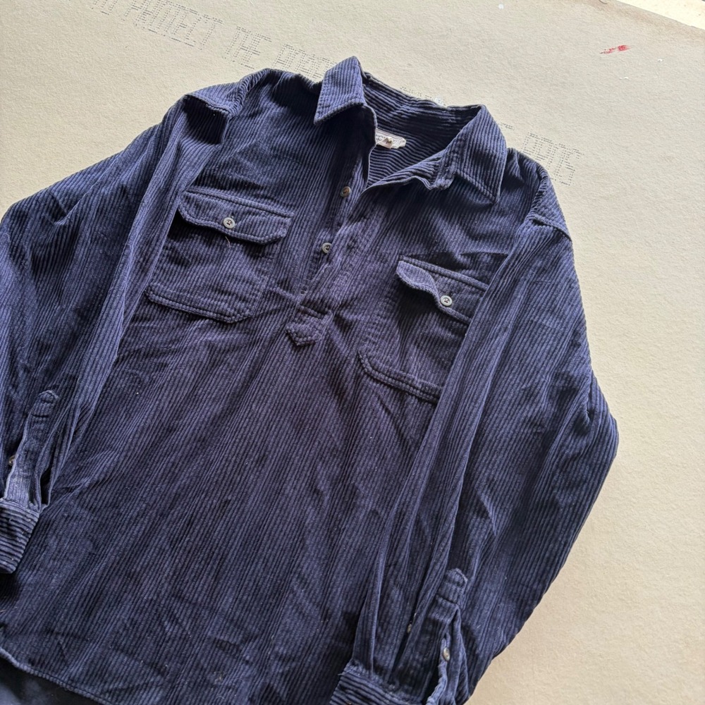 Vintage 90s J. Crew Corduroy Pullover Shirt